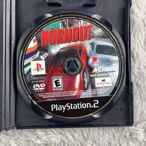 Burnout (Sony PlayStation 2, 2001) PS2 Disc and Case Racing Game Acclaim - Picture 5 of 10